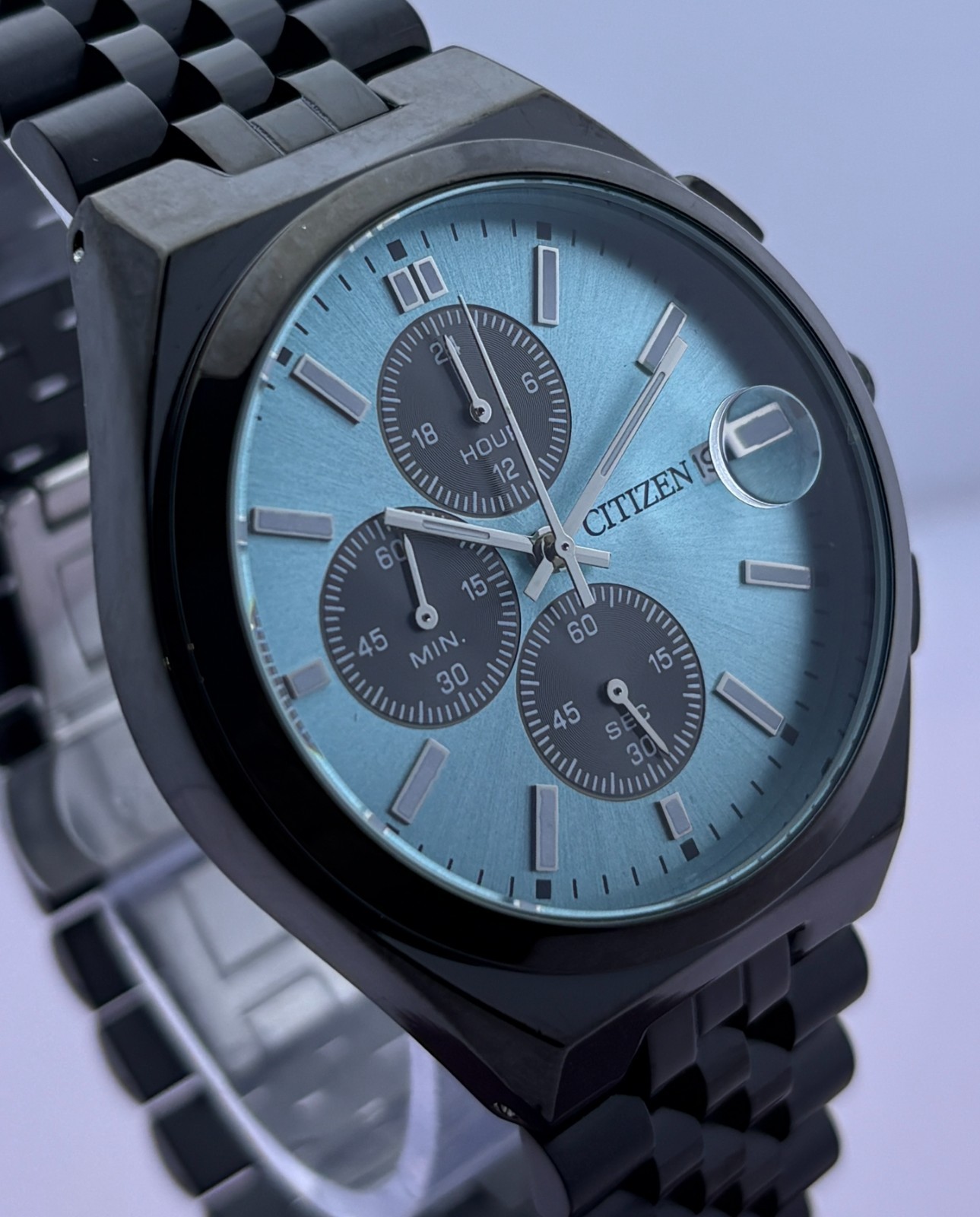 Refurbished Citizen Chronograph Quartz Blue Dial Sub-Sec/Date Wristwatch