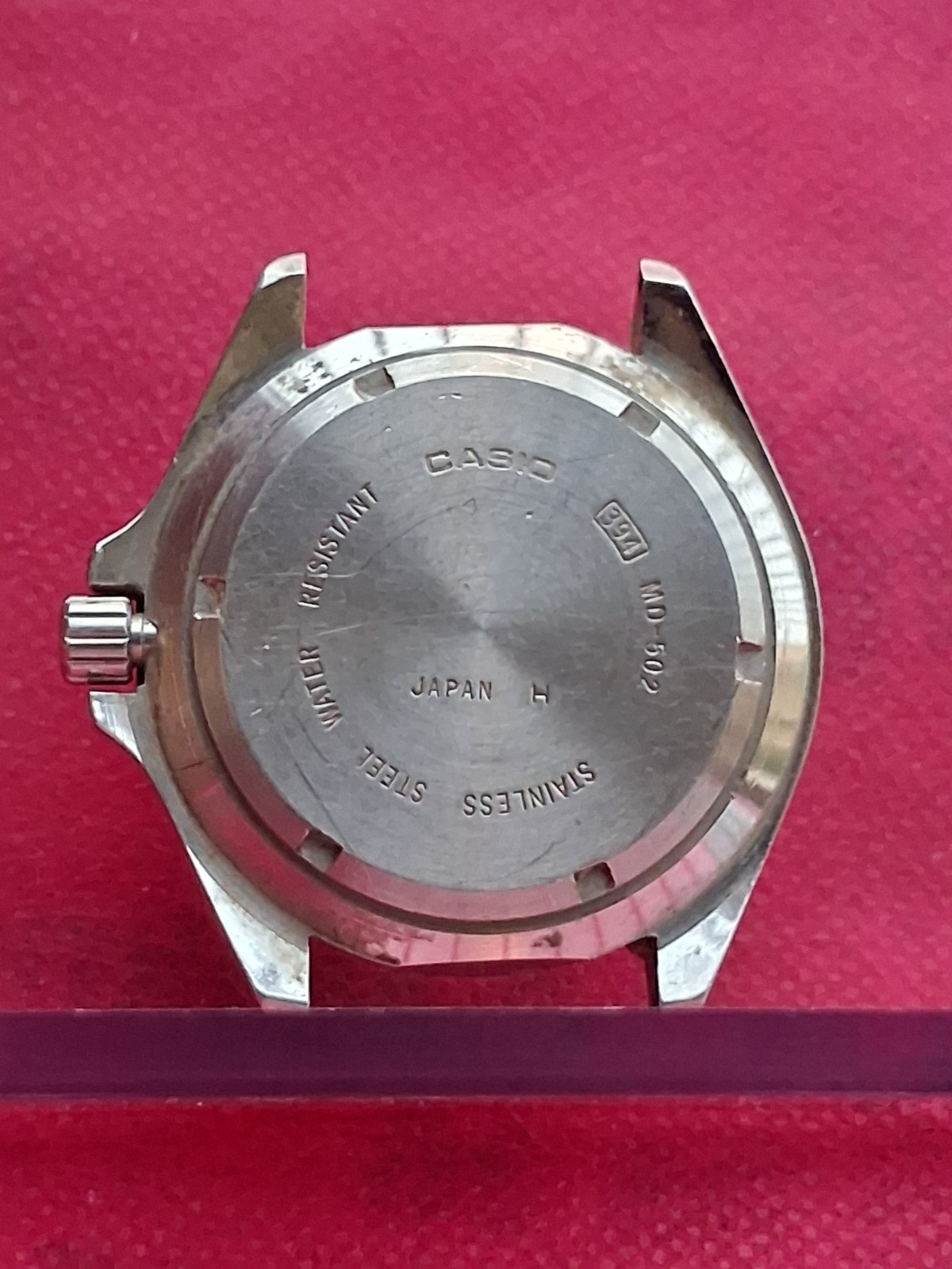 Vintage Casio 394 MD-502 Diver Not Working Japan Made