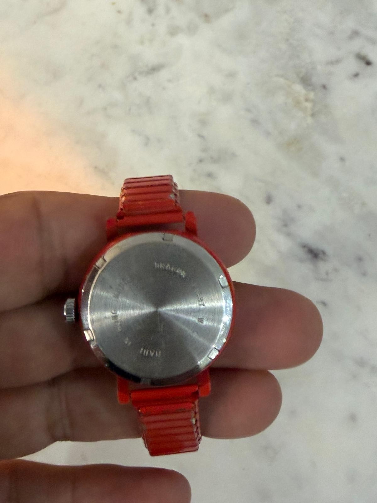 Vintage Colorful USA Map Unique Airplane Seconds Hand Bubble Watch for Womens