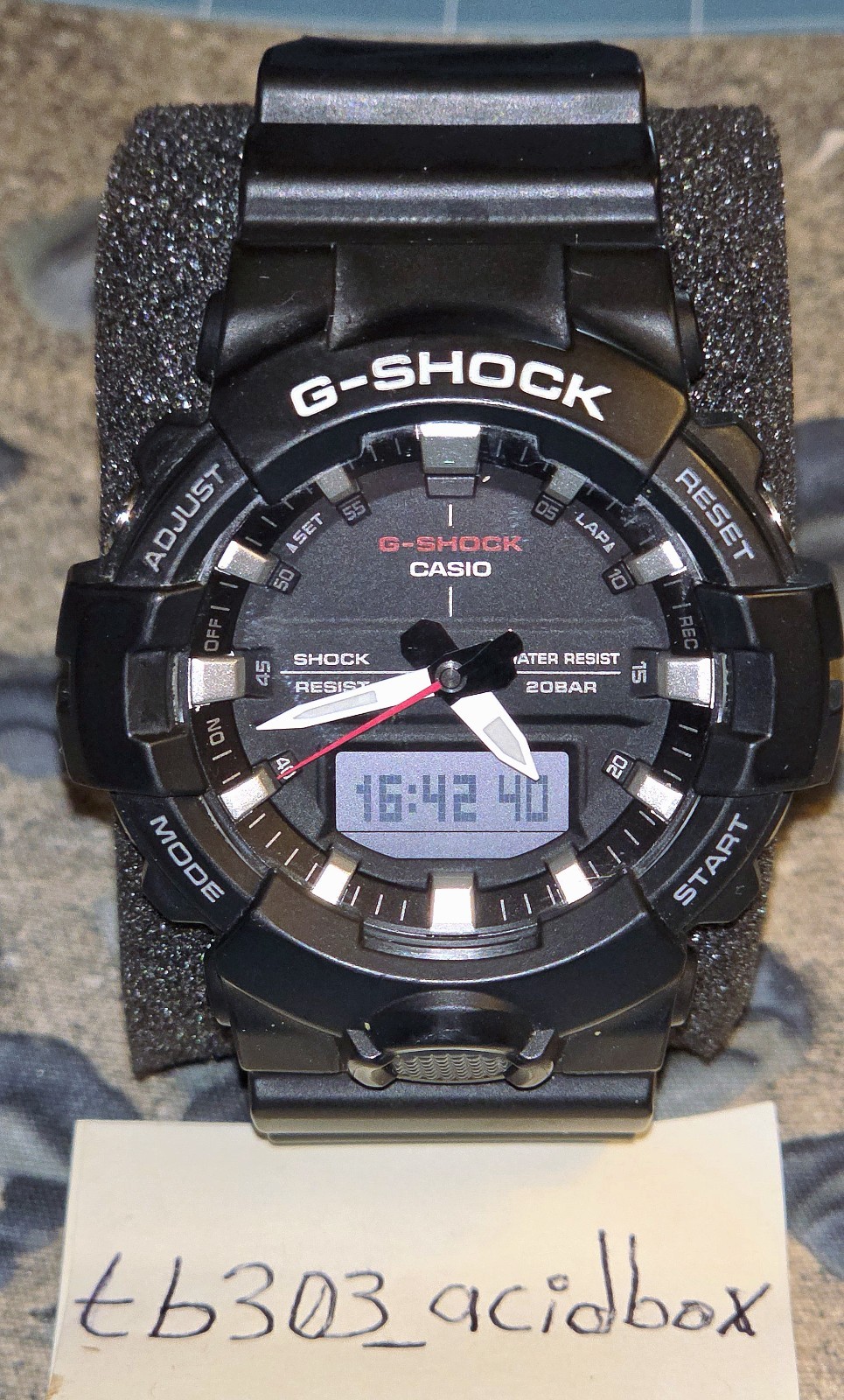 CASIO G-SHOCK GA-800 5535 Black Analog Digital Watch Shock Resistant with case