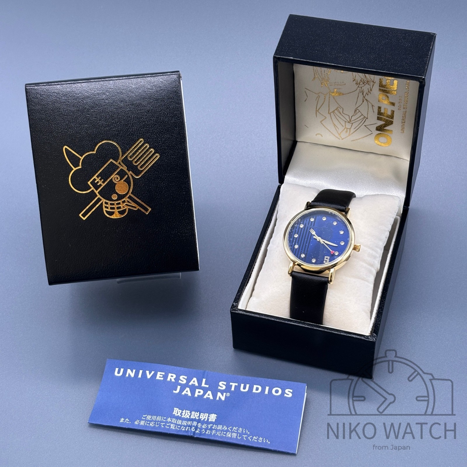 One Piece Sanji Watch Blue Dial Black Strap USJ Limitd Premium 2018 [Excellent]