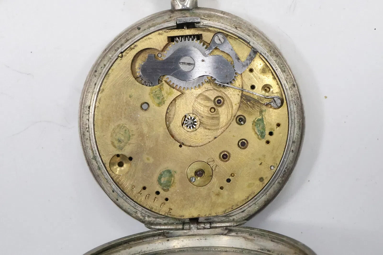 J. GOLDMANN, LWOW (LVIV), POLAND RETAILER C. 1890 DIOGENE SILVER POCKET WATCH