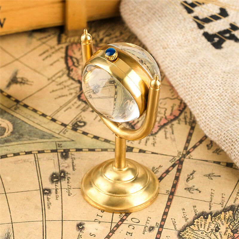 Antique Ancient Classic Round Desk Hand-winding Mechanical Watch Deco