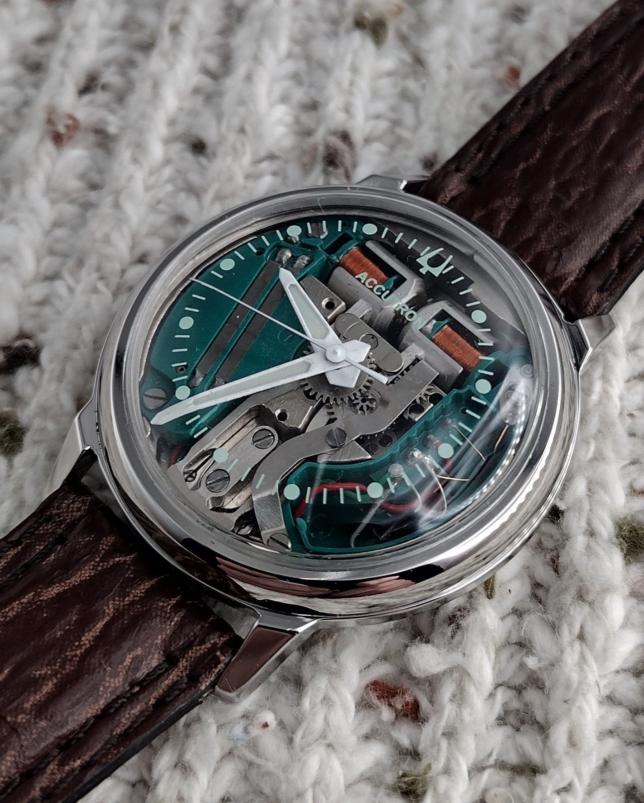 Bulova ACCUTRON 214 35mm SPACEVIEW M8 1968 Serviced Clean Ready For Wear