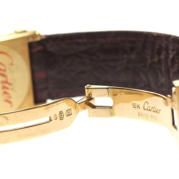 CARTIER TANK CHINOISE Does Not Apply 22mm YG/Leather White #C1565