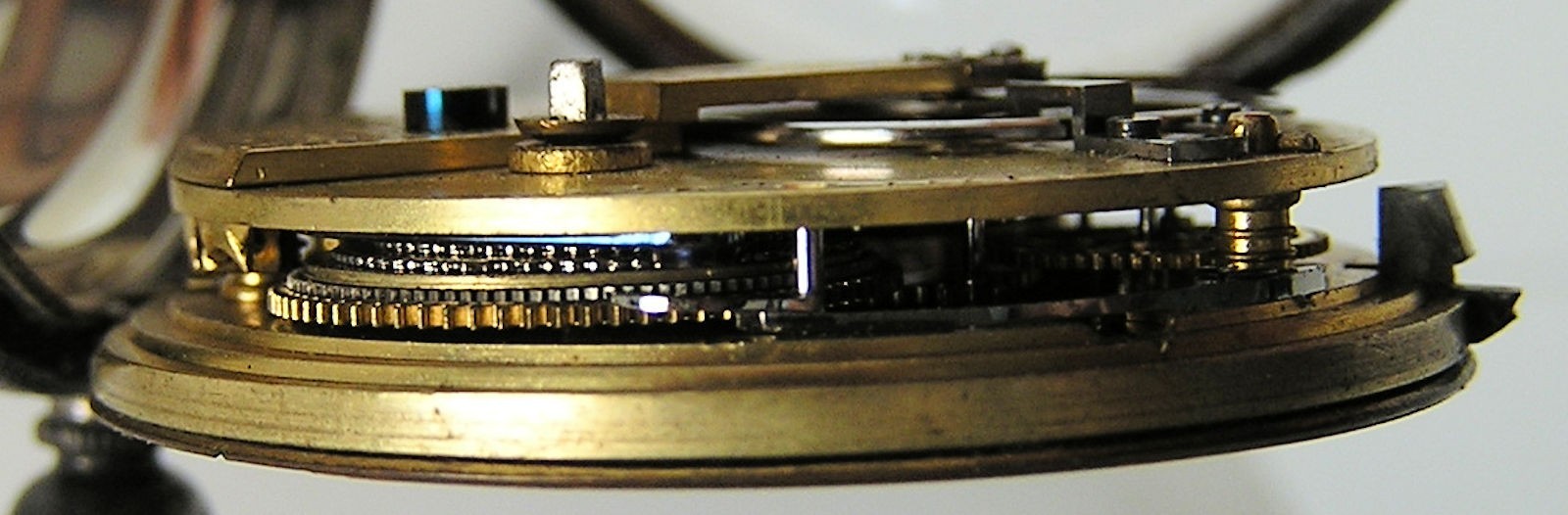 1920 Chain Drive Fusee Sterling Pocket Watch 46.5mm 82.5g Solid Balance Key Wind