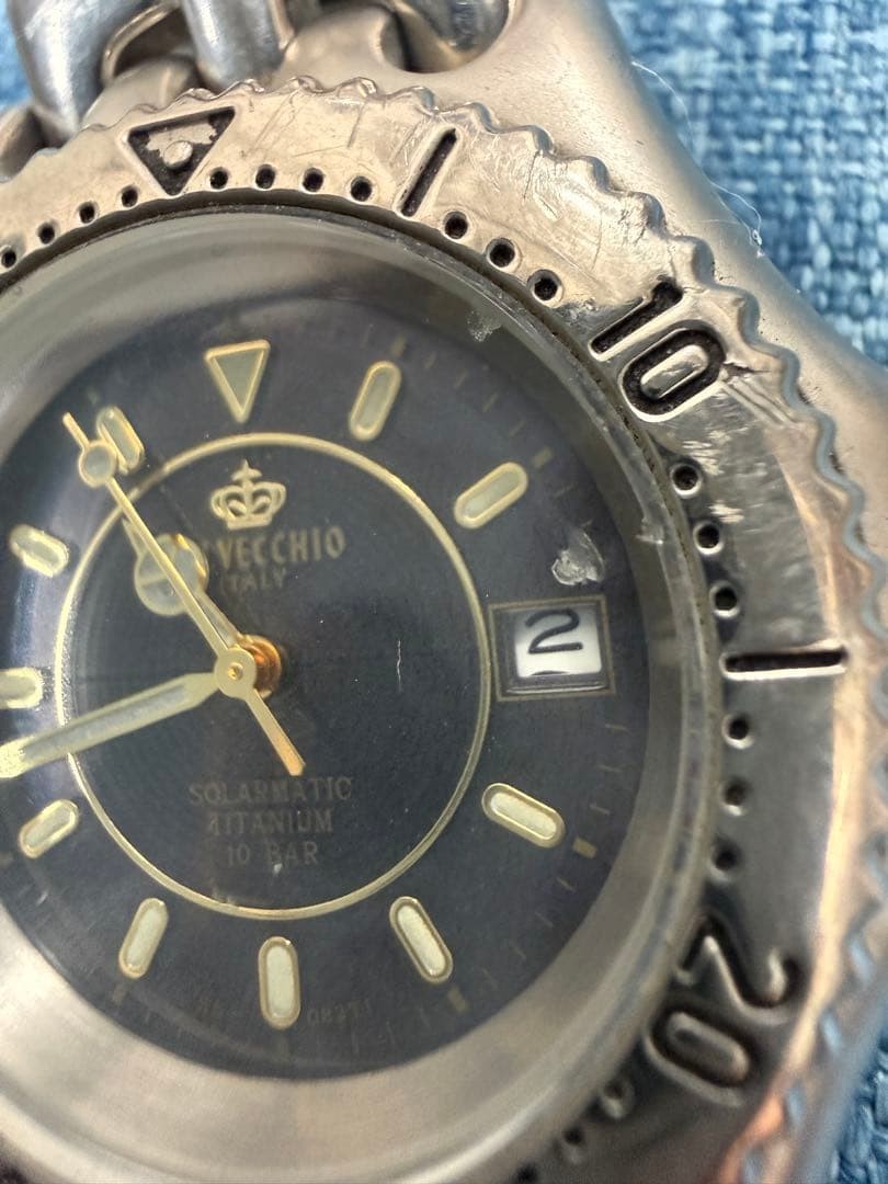 Working SALVECCHIO SS-083TI Date Titanium