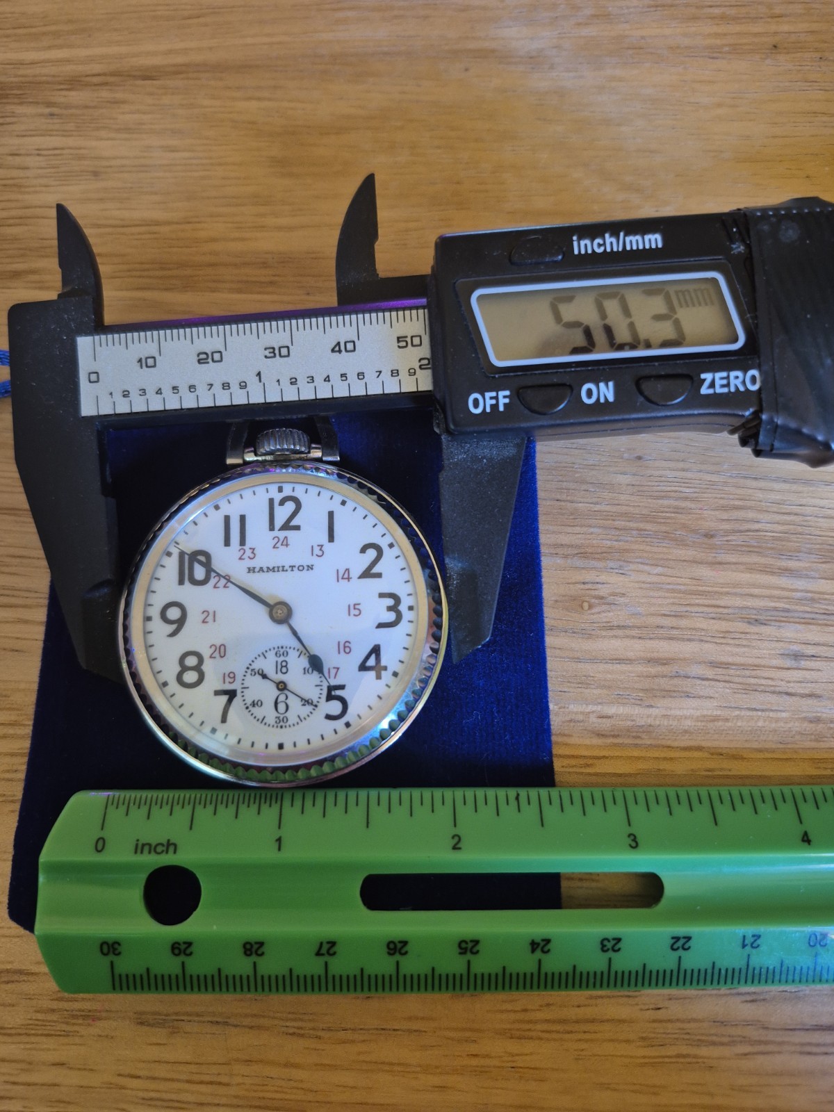 Hamilton 992E Elinvar 16s,Pocketwatch, 24-hr Dial & Canadian Dial-Just Serviced