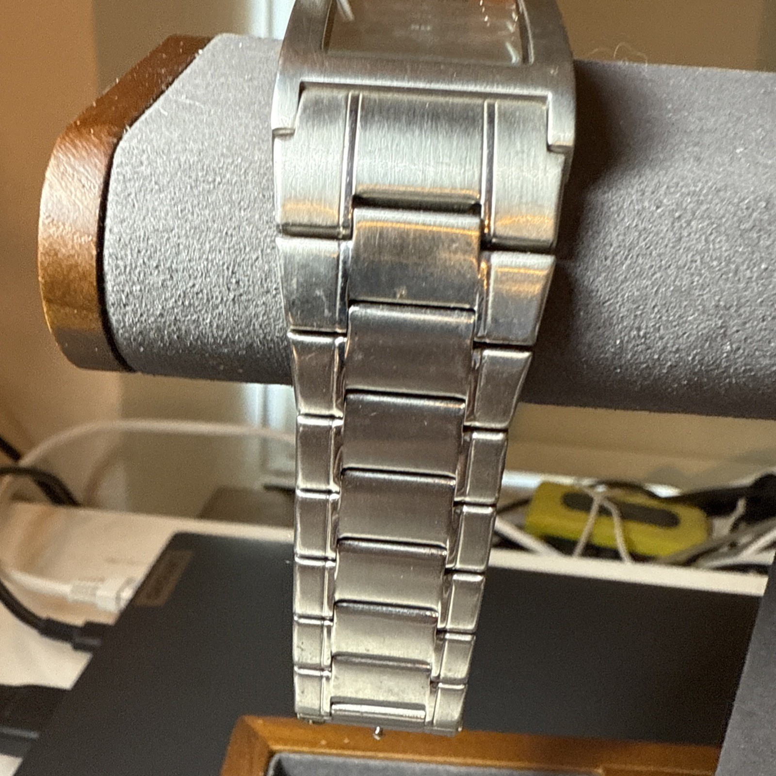 Gents Loaded Quartz Watch with Silver Metal Strap & 3 Fold Safety Clasp