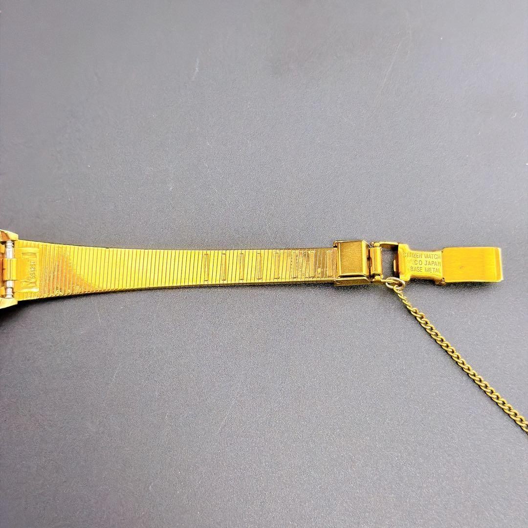 Citizen Black Quartz Ladies Watch Bracelet Vintage Rare Japan 071630