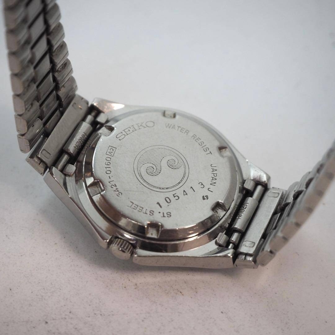 663 Working SEIKO watch ladies’ Silver Wave Silver White
