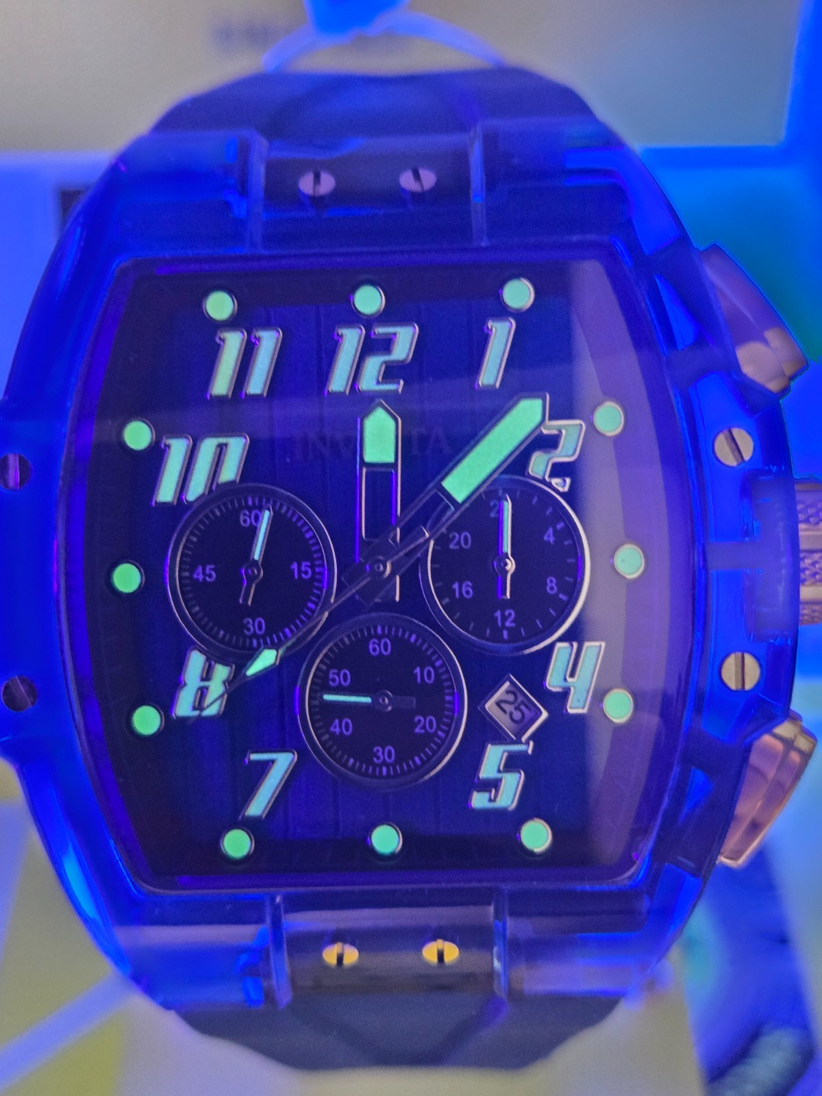 Invicta S1 Rally Anatomic Men’s Watch 47mm, Blue with Blue Bezel & Dial NEW!