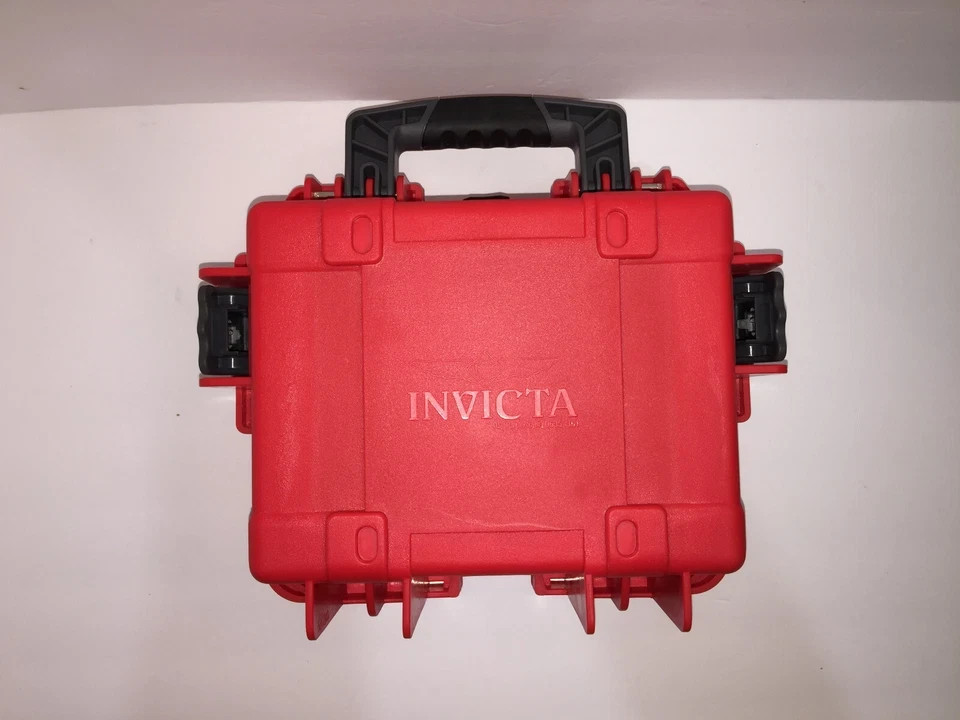 INVICTA LARGE Wristwatch CRATE Emergency Storage Protec RED Black Grey 12x10x6″
