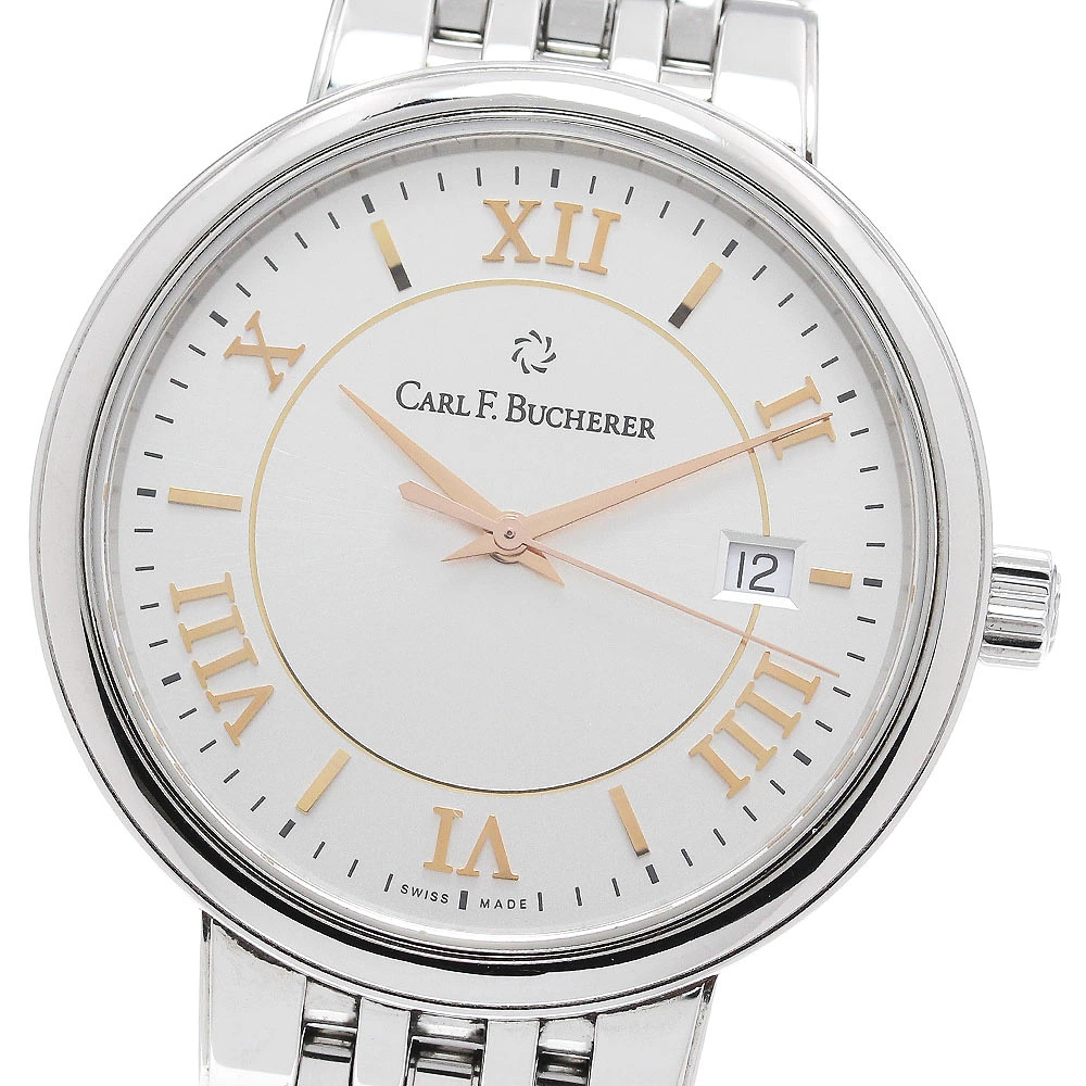 BUCHERER Carl F. Adamavi Date Automatic Men’s Watch 00.10314.08.15.22 Used