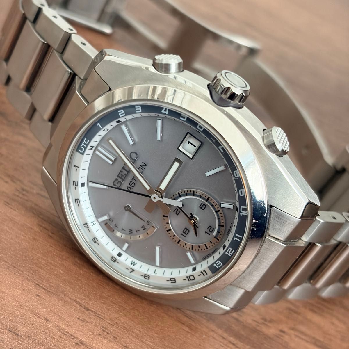 [B1P] SEIKO Astron SBXY009 Silver Titanium Radio Solar Watch [x9p]