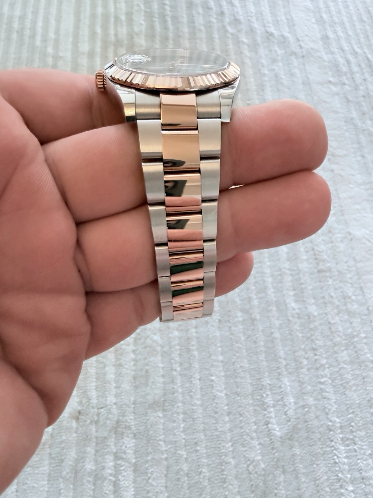 2025 Rolex Datejust Wimbledon 126331 41MM Rose Gold Two-Tone Oyster Box Papers