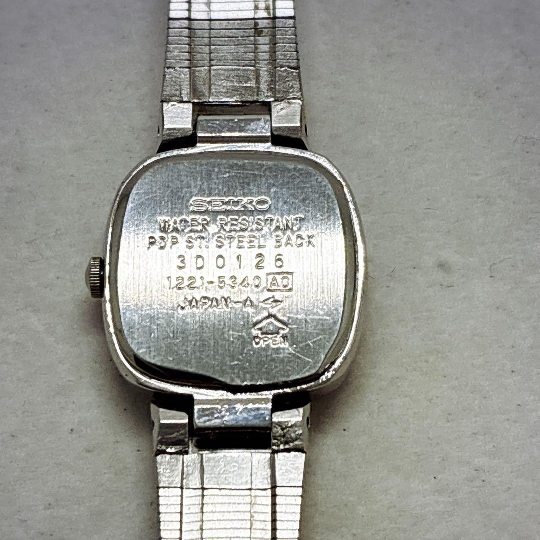 Battery replaced] SEIKO Vintage 1221-5340 Working Rare