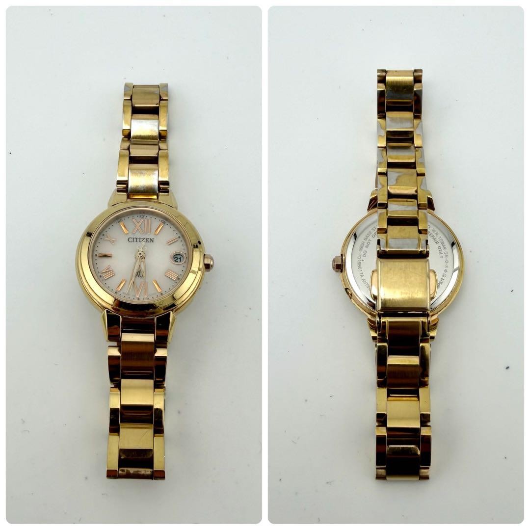 [Working Condition] Citizen Cross Sea H058 Radio-Controlled Solar Gold Wat【USED】