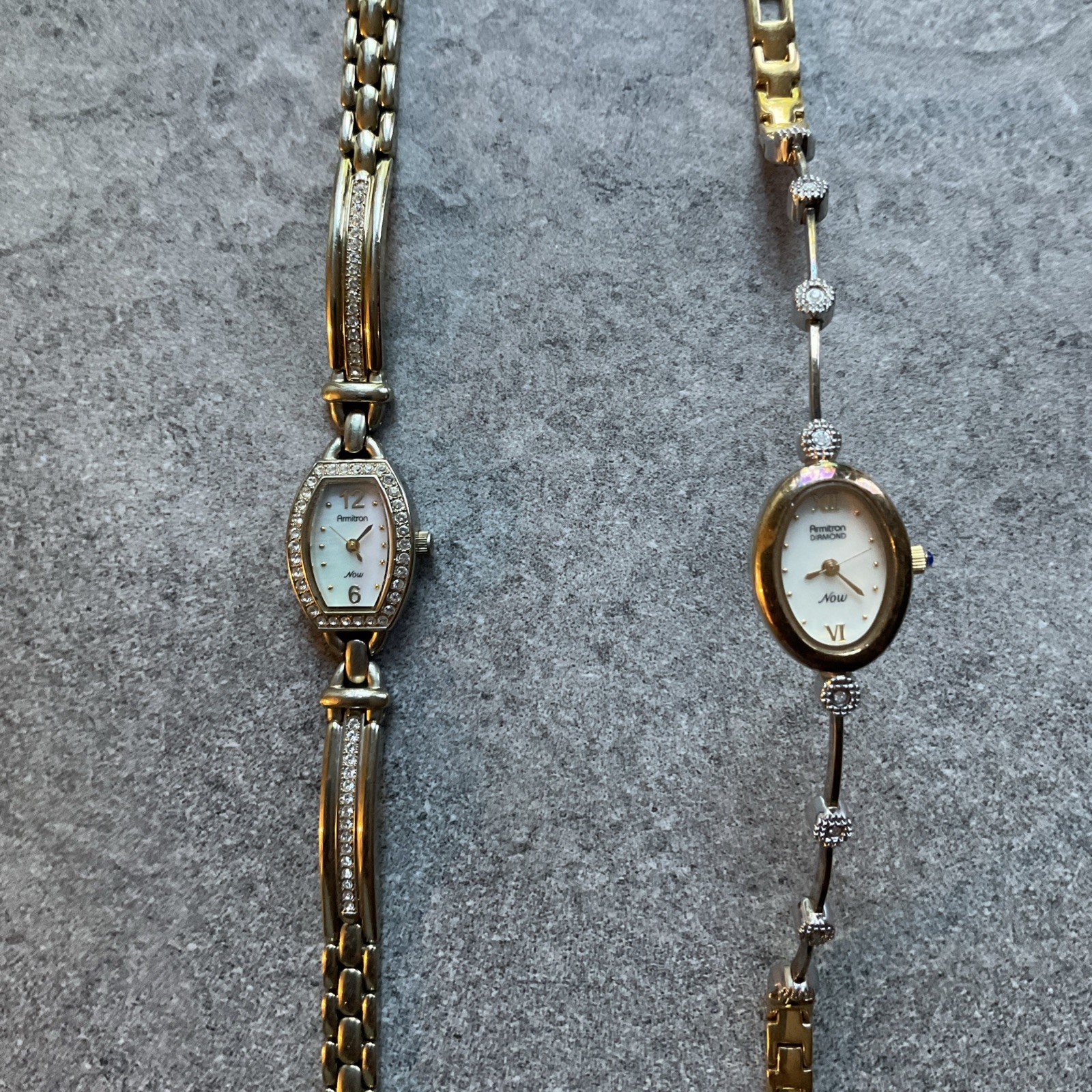 Vintage Pair of Armitron Womens Watches Both Watches Run Great Bin N