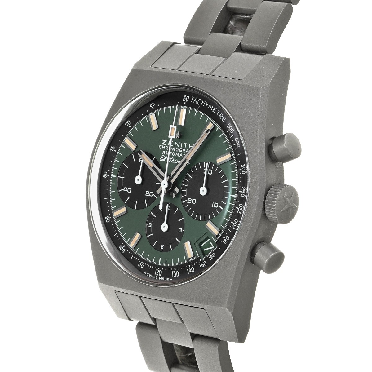 ZENITH Chronomaster Revival Safari 97.T384.400/57.M384 Khaki green/black WAT…