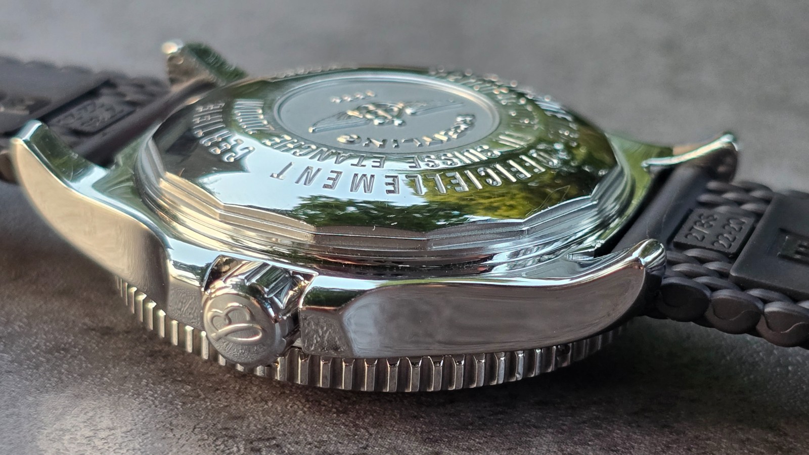 Breitling Superocean with Solid 18K Gold Bezel