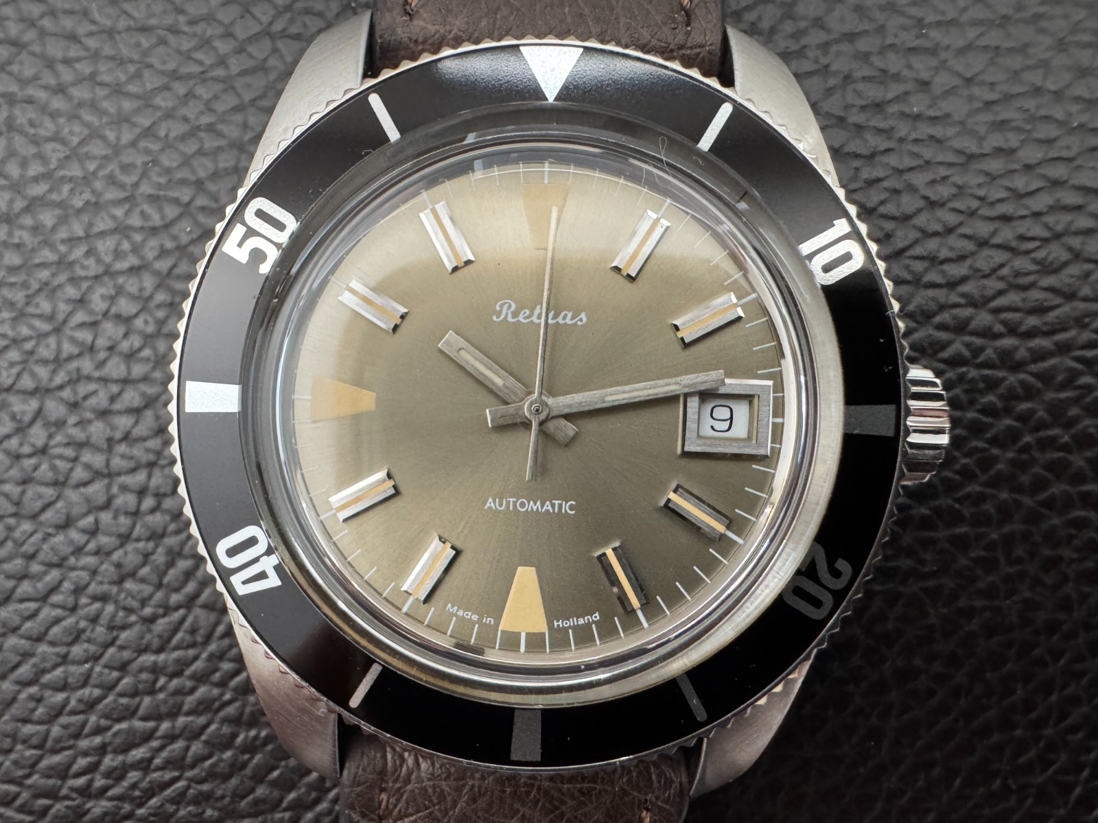 Retras Swiss Automatic Diver Watch 38.5mm STP 1-11 Limited Edition 1 of 50 Rare