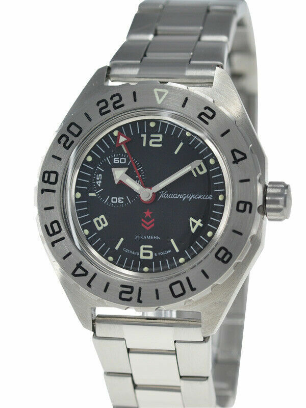 VOSTOK KOMANDIRSKIE 650539 Watch GMT Mechanical Automatic Military