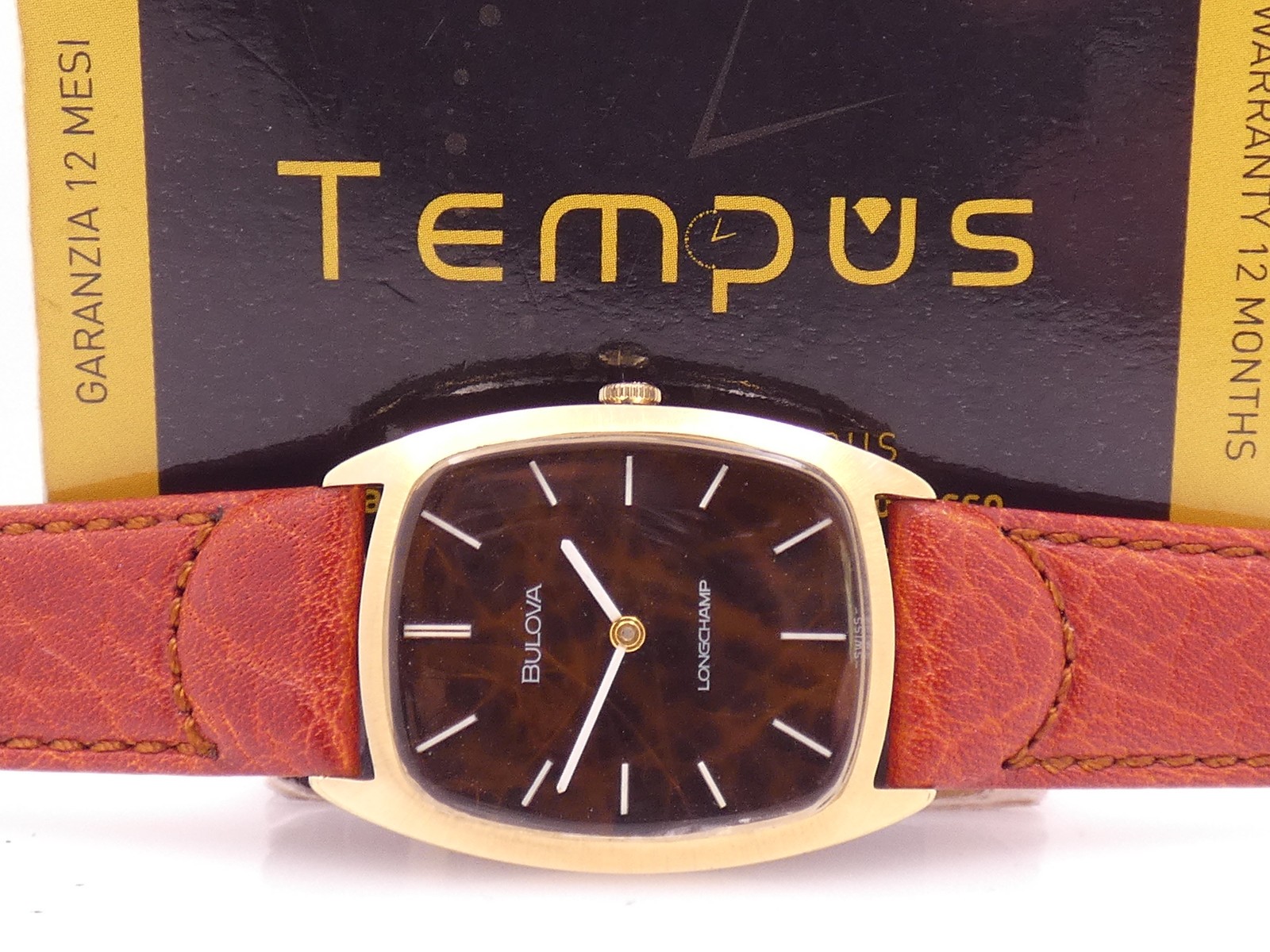 BULOVA LONGCHAMP BARREL VINTAGE ’70s RADICA DIAL 18KT G.F. MANUAL 7630 WATCH