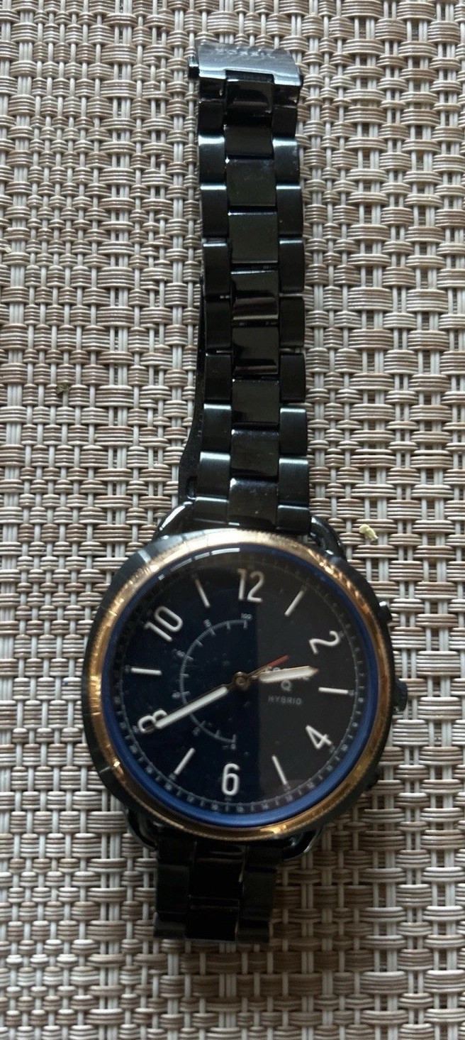 Genuine Fossil CE NDW3A Watch Woman Dark Blue New Battery