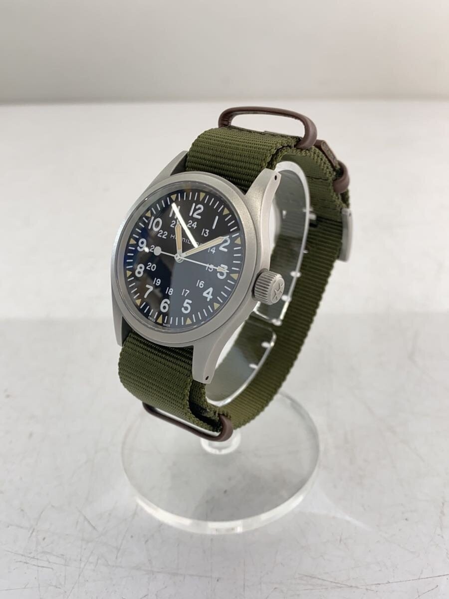Hamilton H694390 Nylon 35mm Black Dial Quartz Wristwatch #2nW5660