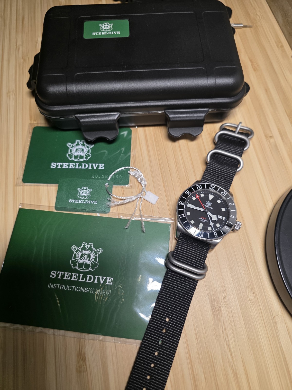 Steeldive Pelagos FXD GMT SD1925GMT NH34 Automatic 300M Dive Watch Sapphire