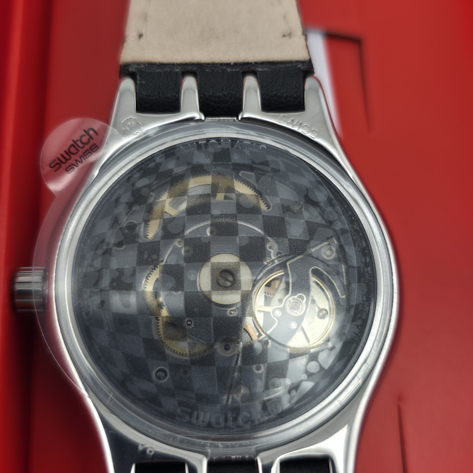 Swatch Sistem51 Solaire YIS414 Automatic Watch 42mm Dark Gray Lacquered Swis New