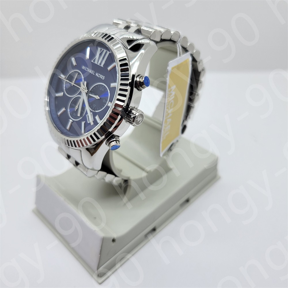 Michael Kors MK8280 Lexington Chronograph Navy Dial Stainless Steel Men’s Watch