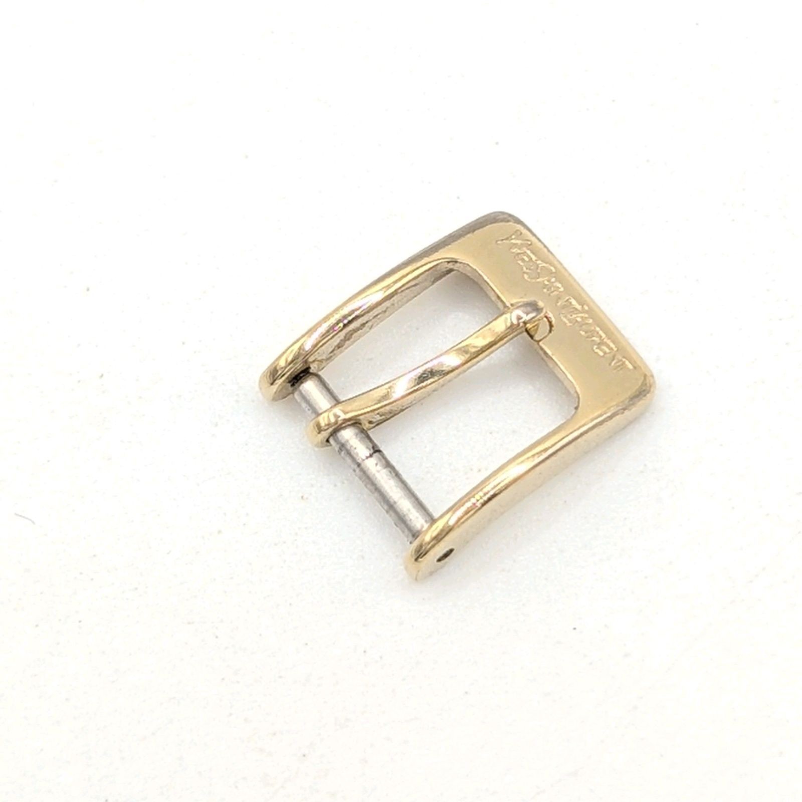 Authentic Yves Saint Laurent YSL Watch Buckle Gold Tone 12.3mm Vintage Part