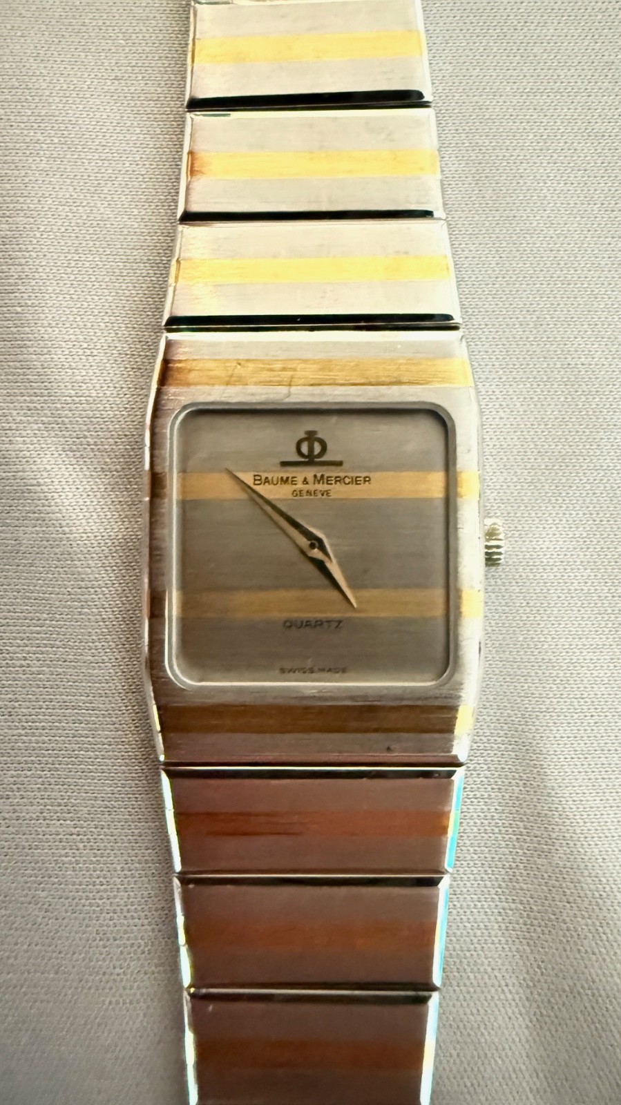 Baume & Mercier Monte Carlo Zebra Ref. 5820.038 Swiss Quartz Watch Running