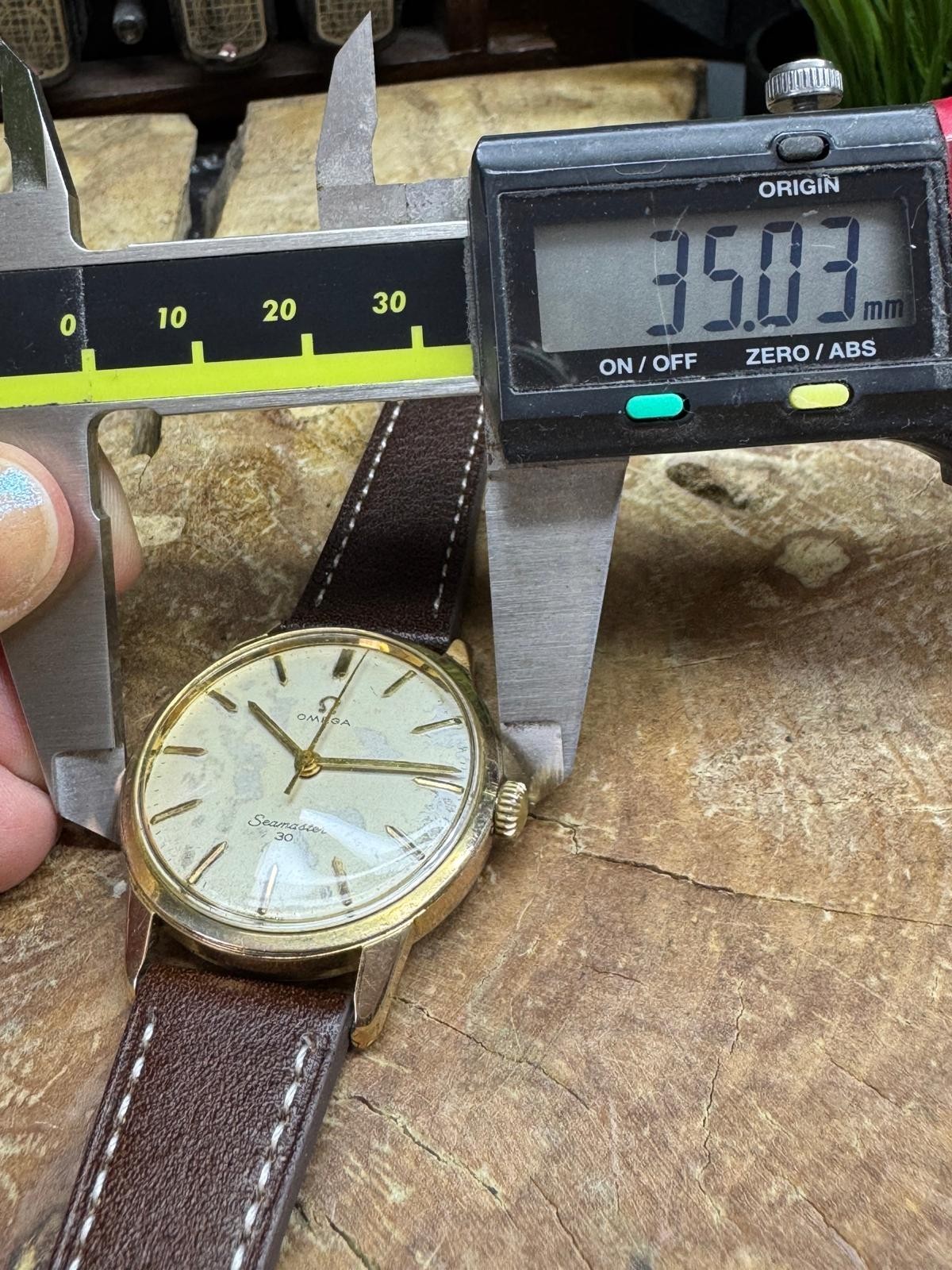 SERVICED Vintage 1963 Omega Seamaster 30 Cal 286 Manual Gold Plated Ref 135.007