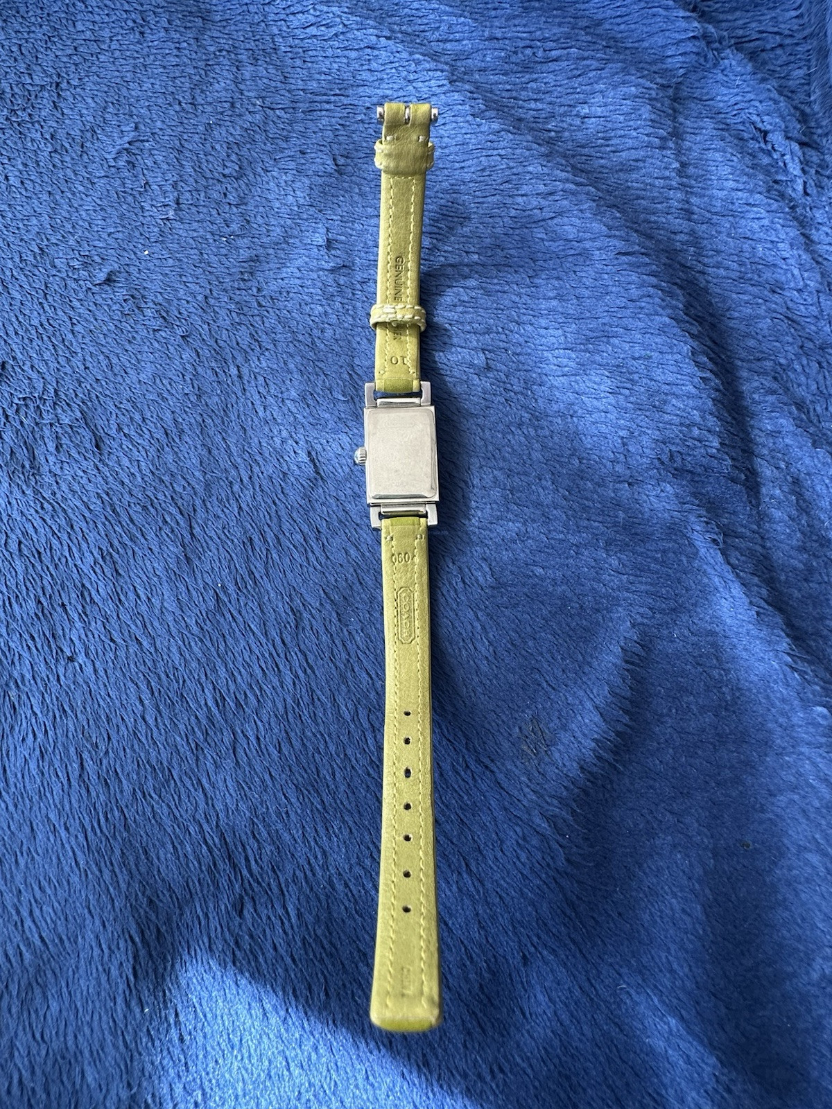Vtg Women’s Coach Olive Green Women’s Watch, 0820, 8.5in Long