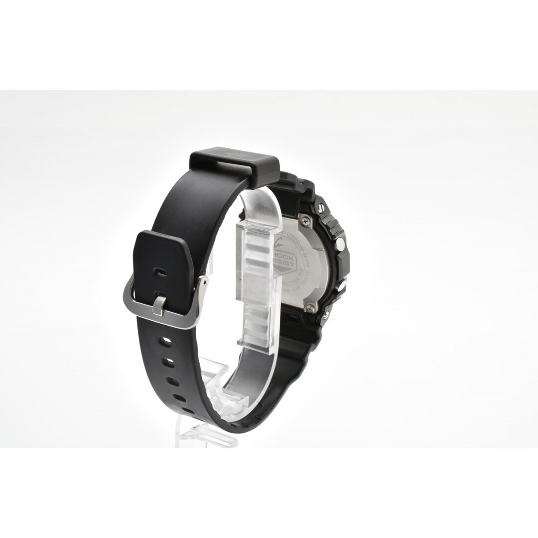 CASIO G SHOCK GM 5600B Quartz Digital Wristwatch Black Dial Stainless Steel Beze