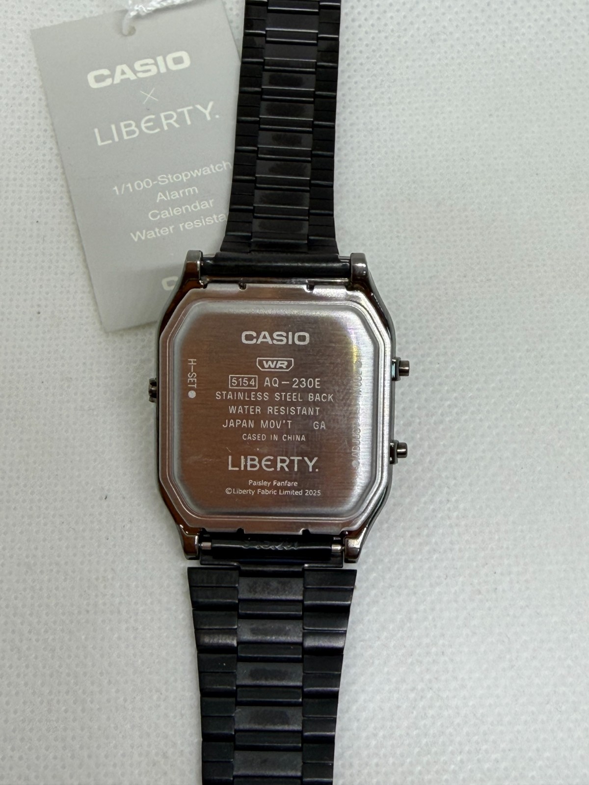 Casio AQ-230EBLT-1ADR x Liberty Analog Digital Black Unisex Watch