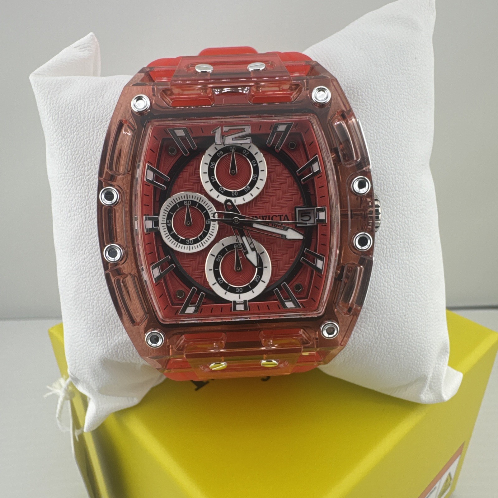 Invicta S1 Rally Allogrip Men’s Watch 42mm Red w/ Red Dial NEW!