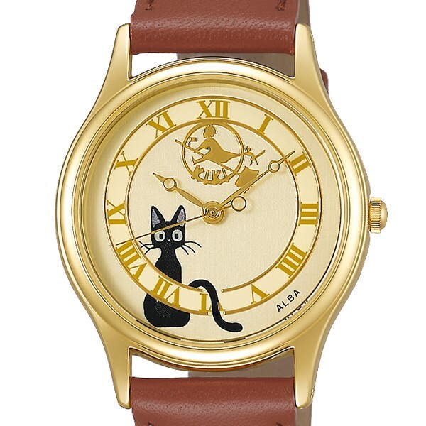 SEIKO ALBA ACCK411 Studio Ghibli Watch Kiki’s Delivery Service Jiji Gold Japan