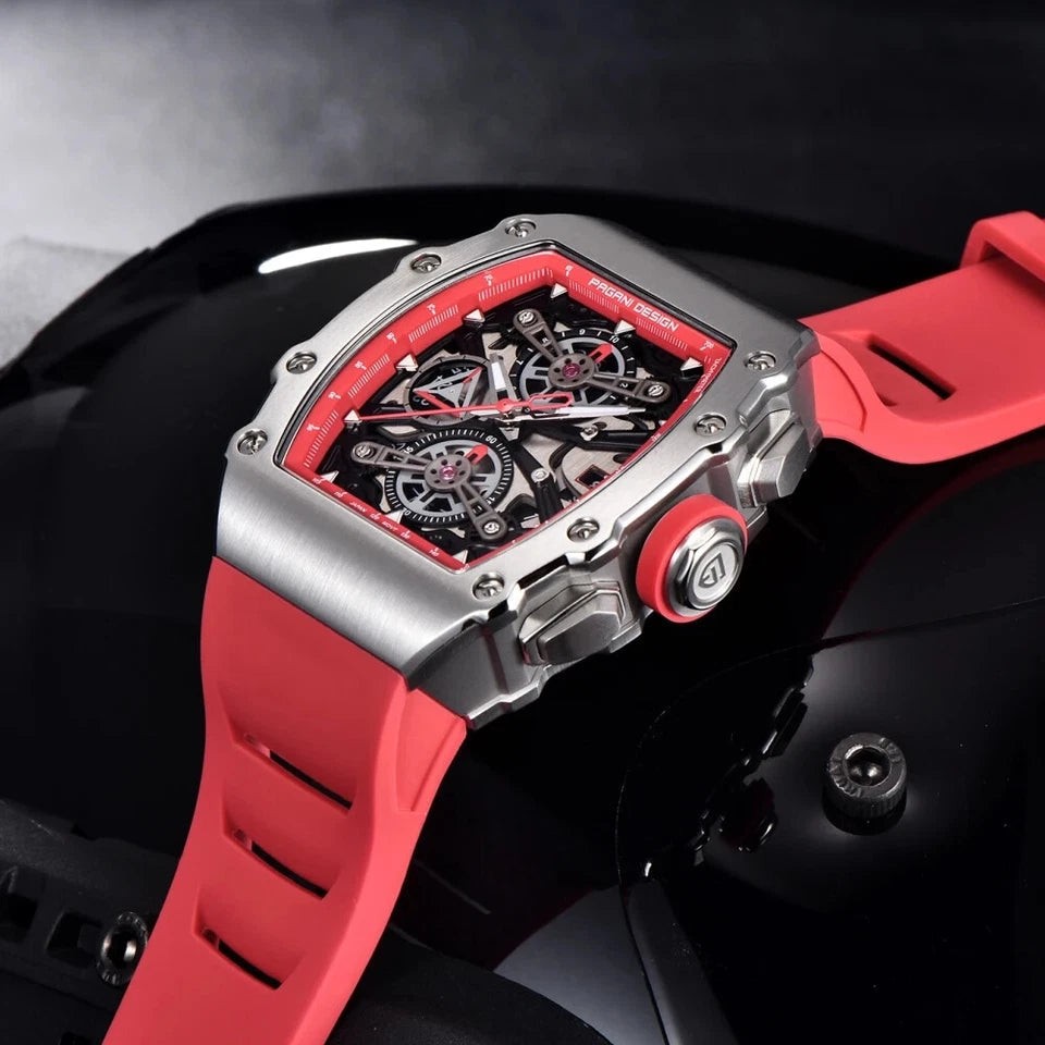 Pagani Design PD-YS011 Blue Chronograph Rubber Automatic Men’s Watch
