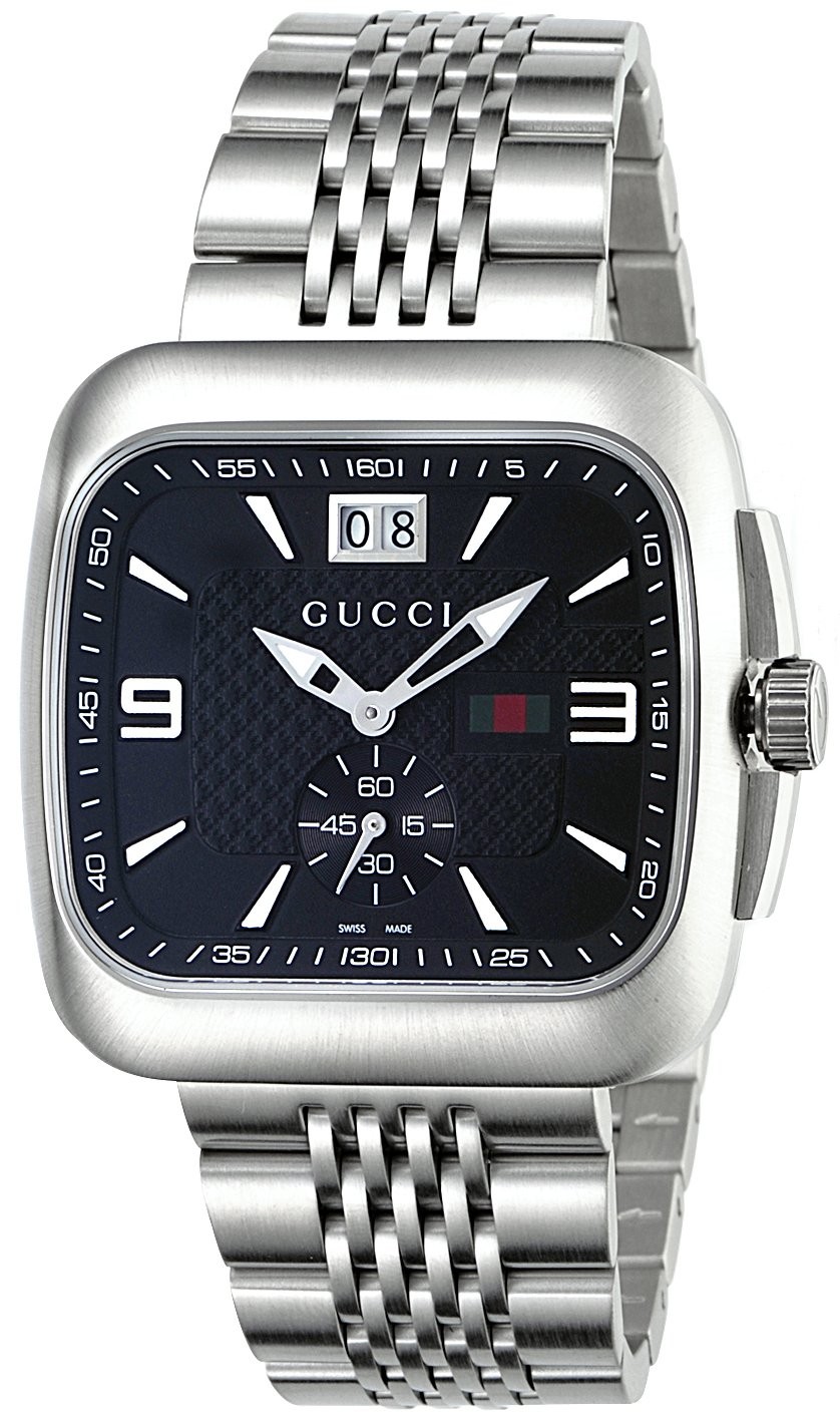 GUCCI Coupe YA131305 Silver Stainless Steel Men’s Watch New in Box