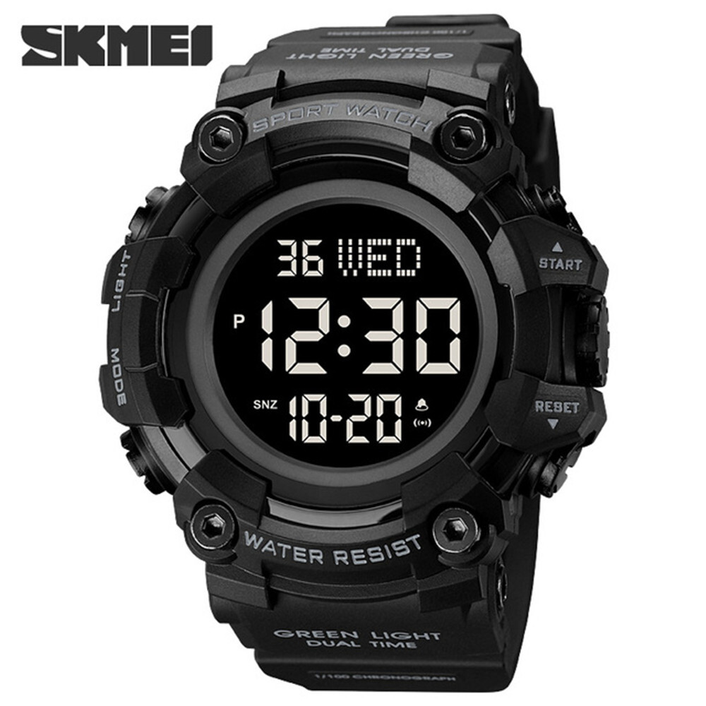 SKMEI Sport Watches Men Outdoor Digital Watch LED Alarm Stopwatch Boy Wristwatch