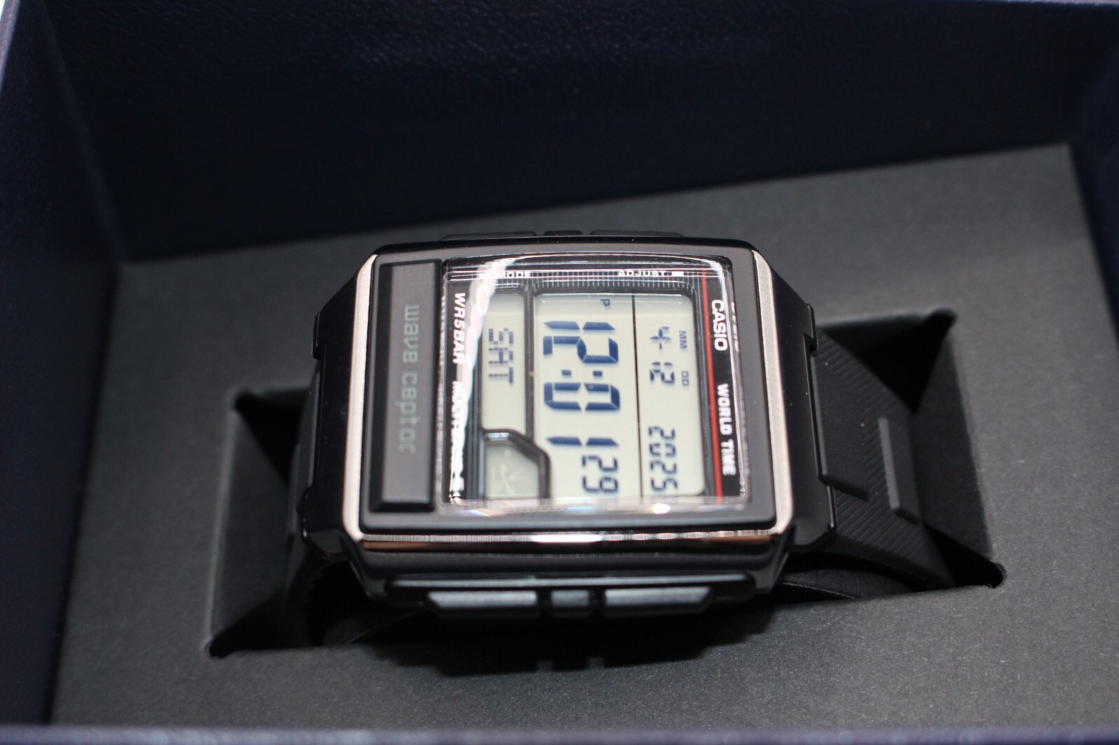 CASIO WAVE CEPTOR WV-59R-1AJF Men’s Watch New in Box Mineral glass World Time