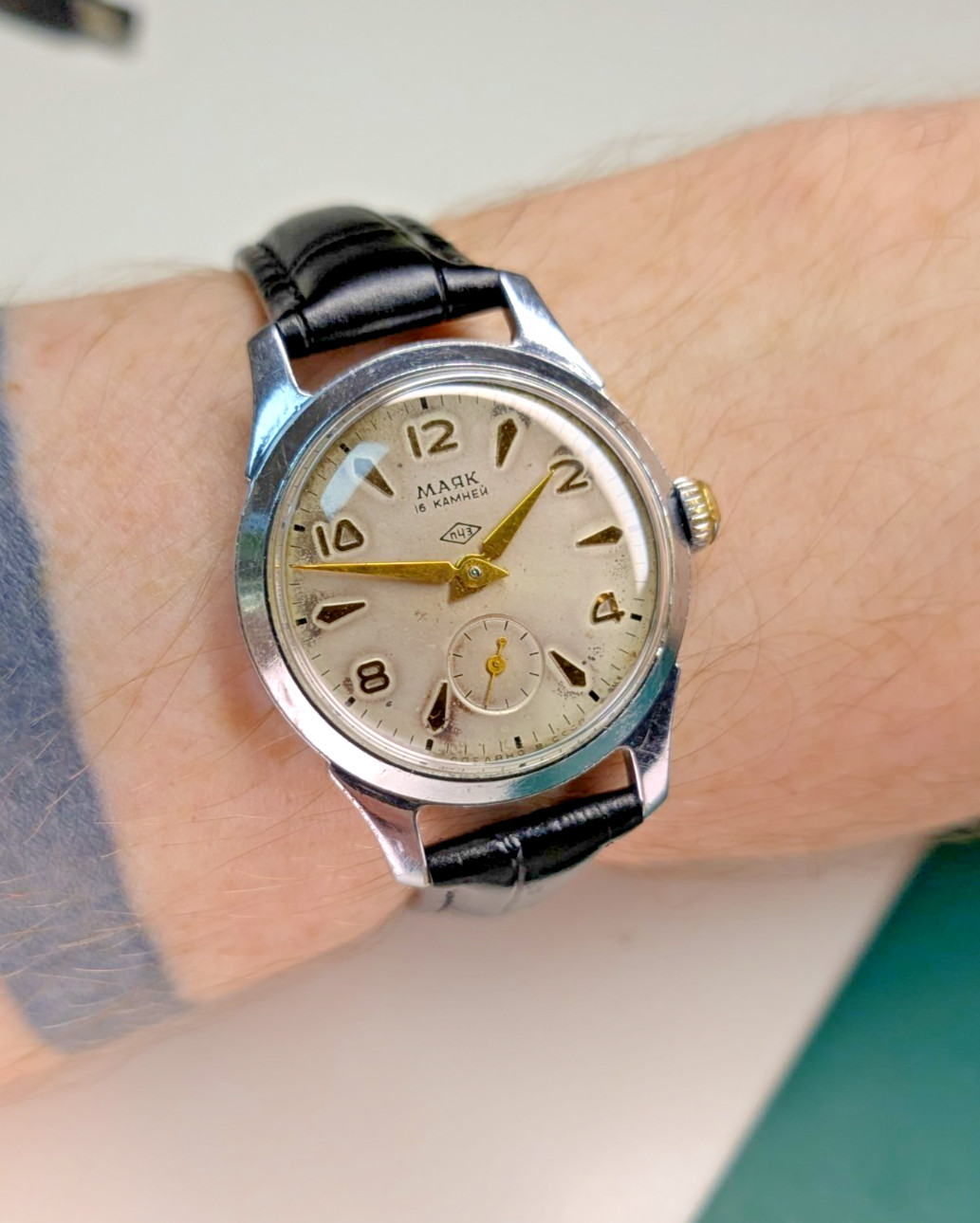 1950s Mayak 2603 Raketa Military Soviet USSR Men Mechanical Rare Pobeda