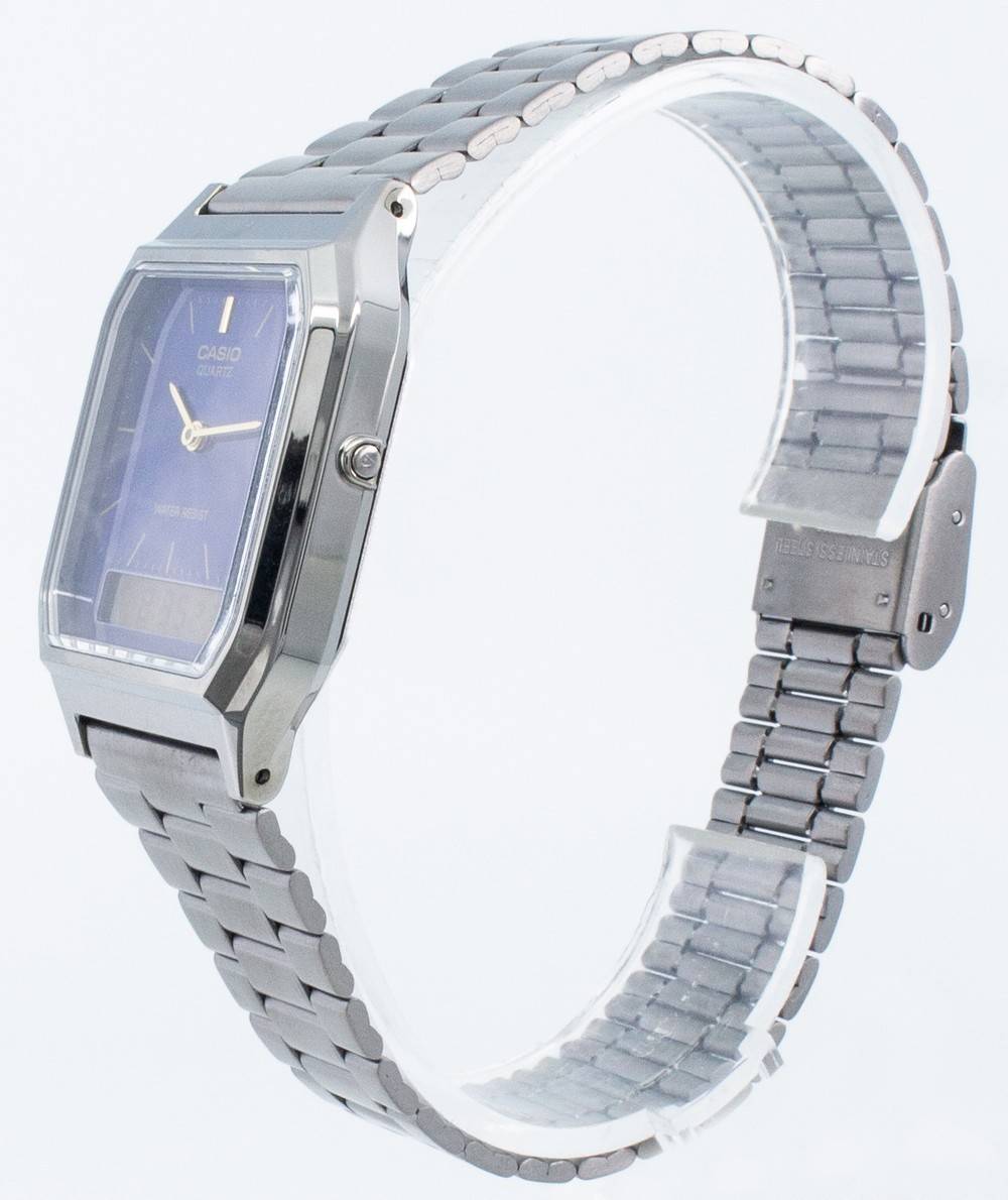 Casio Quartz Dual Time Analog-Digital Alarm Stopwatch AQ-230GG-2A Unisex Watch