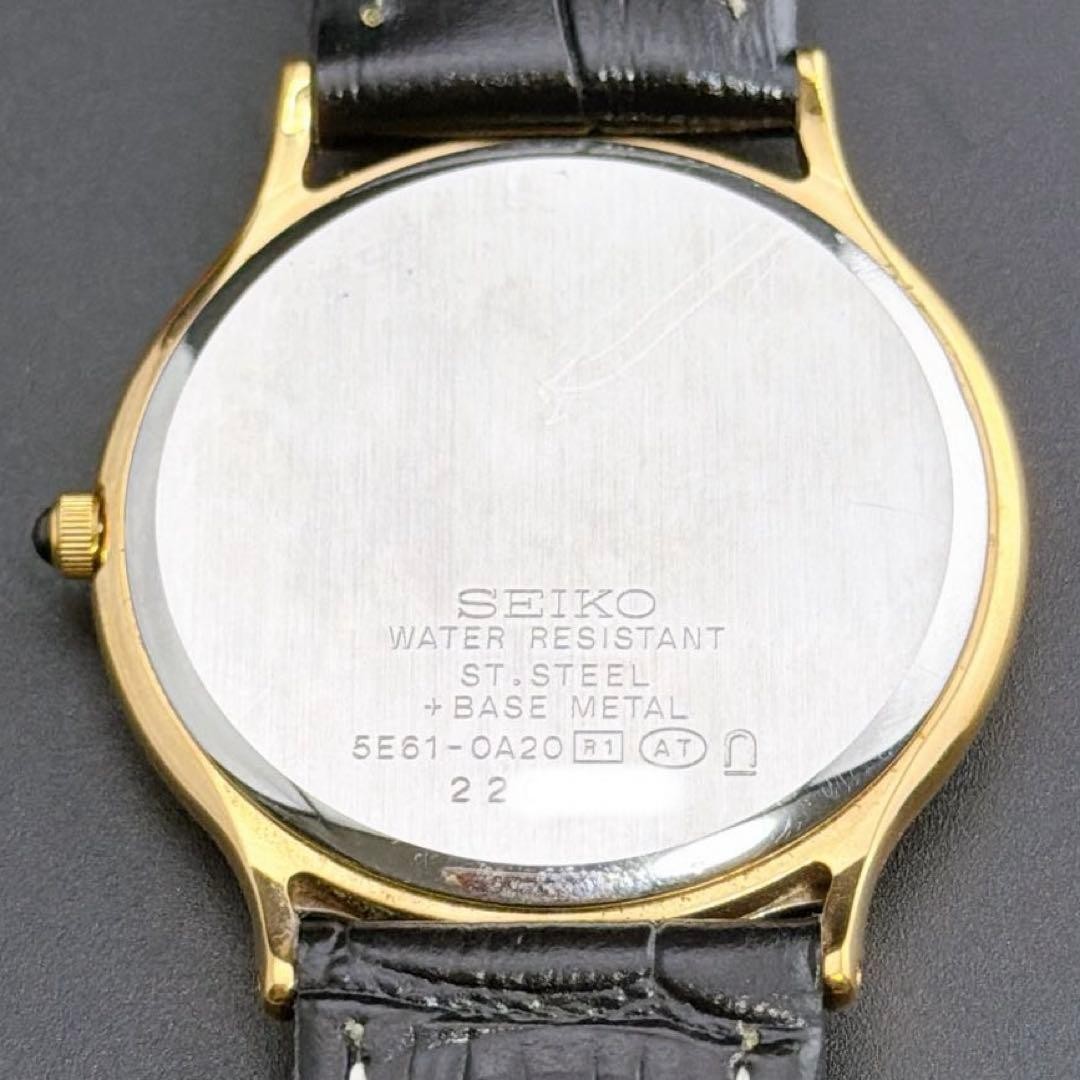 Seiko Dolce Quartz Men’s Watch US 4 / UK 2 Black Japan Vintage Rare 071627
