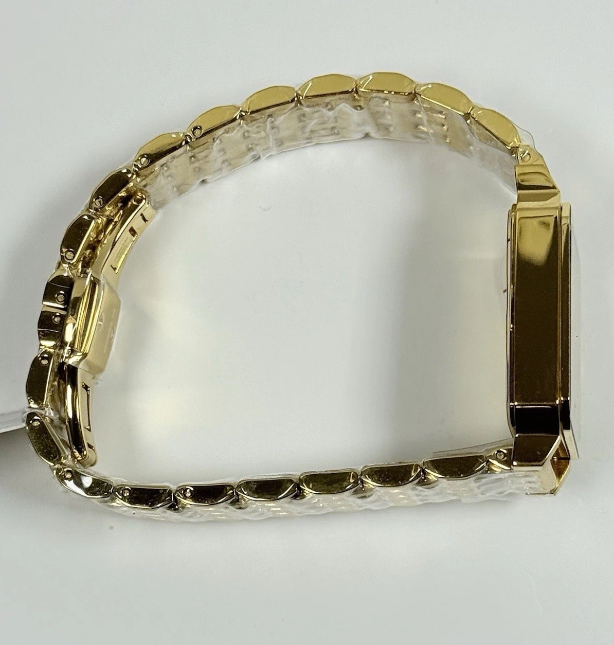 Tory Burch TBW1500 White Rectangular Dial, Gold Stainless Steel Women’s Watch