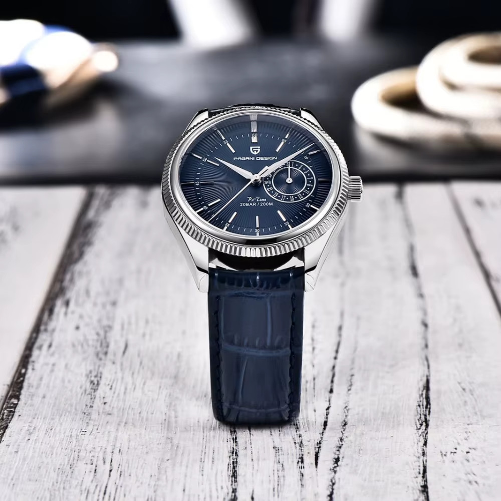 PAGANI Design PD1689 Quartz Watch Japan VH65 Movt Sapphire Glass Leather Strap